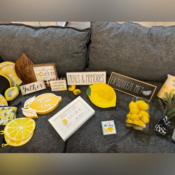 🍋KITCHEN LEMON LOT DECORATIONS🍋